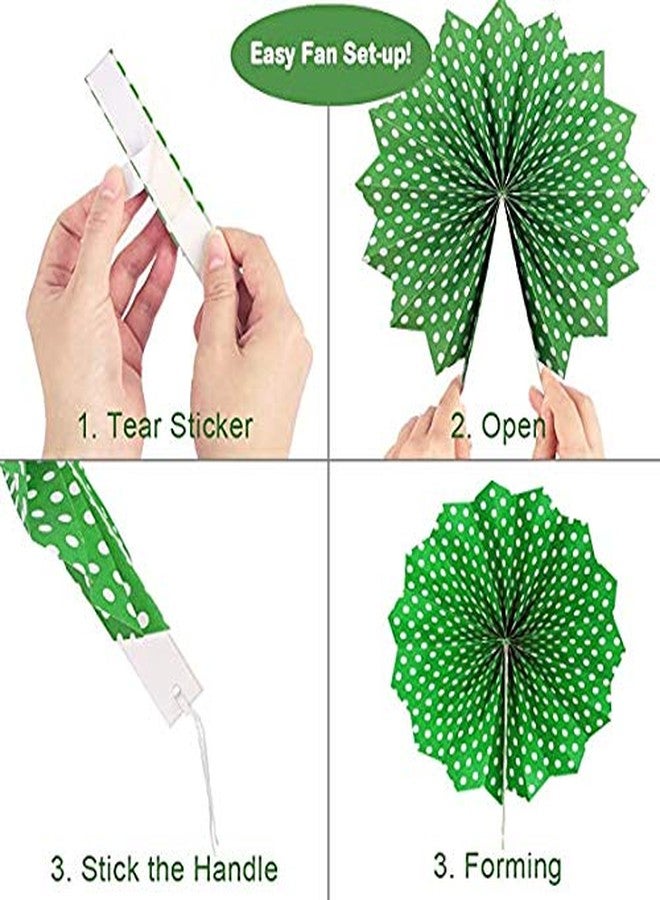 Untumble Jungle Theme Paper Fan Decoration Set for Birthday | Jungle Theme Party Paperfans | 6 Paper Fans in Different Size | Perfect for Jungle Theme Birthday Decoration | Pack of 6 - Image 5